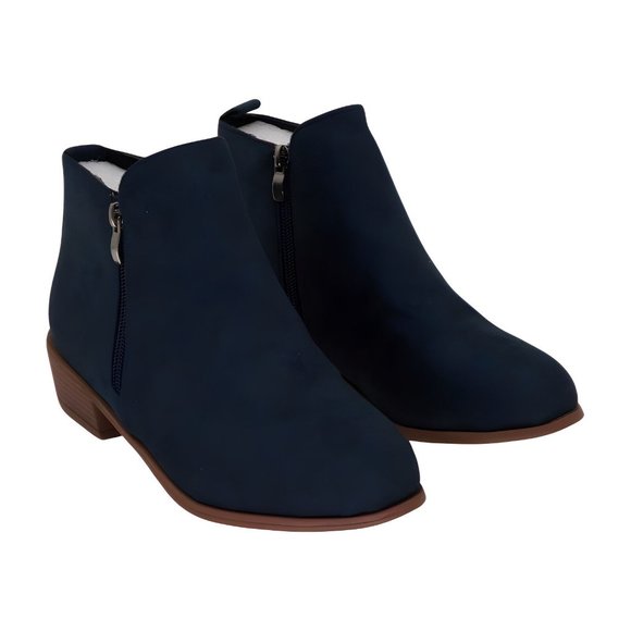 ROSY Blue Round-Toe Ankle Boot Womens Shoes, Blue, Size 8 - Picture 1 of 5